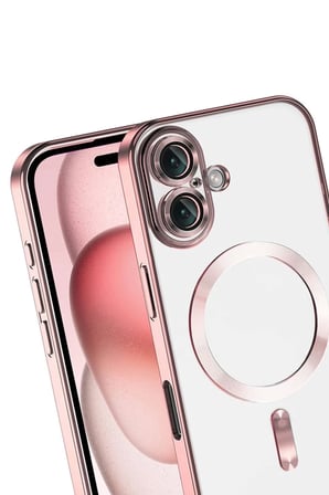 DEFNE STORE iPhone 17 Uyumlu Kross Magneticsafe Kapak - Rose DFNBEZ