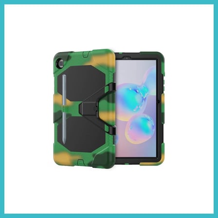 DEFNE STORE Samsung Galaxy P610 Tab S6 Lite 10.4 Kılıf Griffin Tablet Kapak - Kamuflaj DFNBEZ