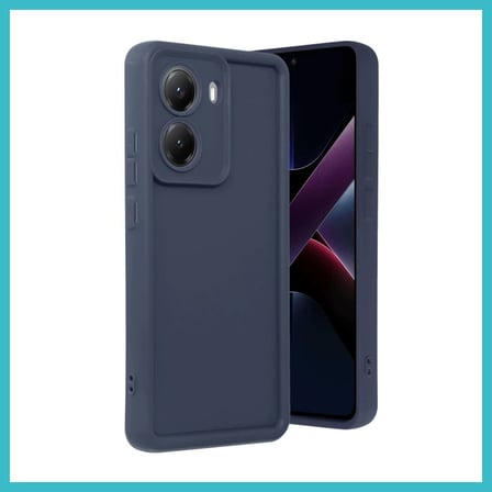 DEFNE STORE Poco X7 Pro Uyumlu Viera Silikon - Lacivert DFNBEZ