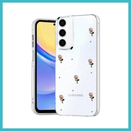 DEFNE STORE Samsung Galaxy A15 4G Uyumlu Fiyonk Desenli Kapak - Desen 6 DFNBEZ