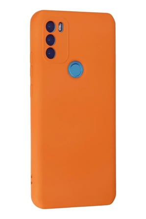DEFNE STORE General Mobile GM 21 Plus Kılıf Nano içi Kadife Silikon - Turuncu DFNBEZ