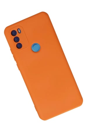 DEFNE STORE General Mobile GM 21 Plus Kılıf Nano içi Kadife Silikon - Turuncu DFNBEZ