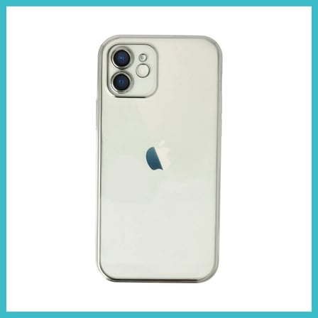 DEFNE STORE iPhone 11 Uyumlu Kılıf Lensli Silikon - Gümüş DFNBEZ