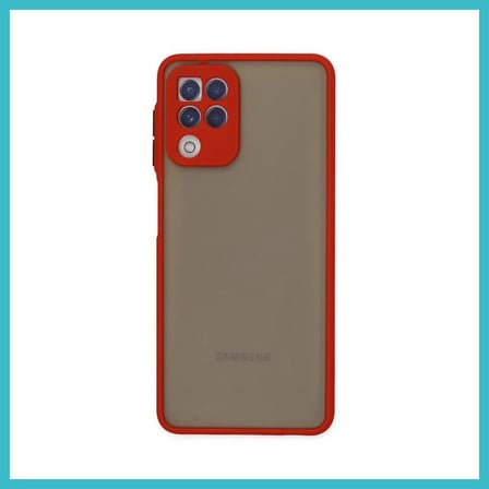 DEFNE STORE Samsung Galaxy A22 Uyumlu Kılıf Montreal Silikon Kapak - Kırmızı DFNBEZ