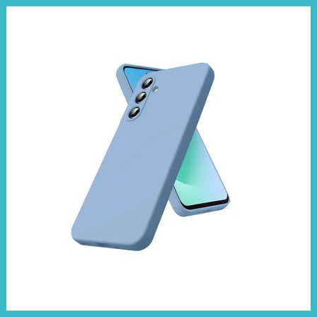 DEFNE STORE Samsung Galaxy A17 5G Uyumlu Nano içi Kadife Silikon - Mavi DFNBEZ