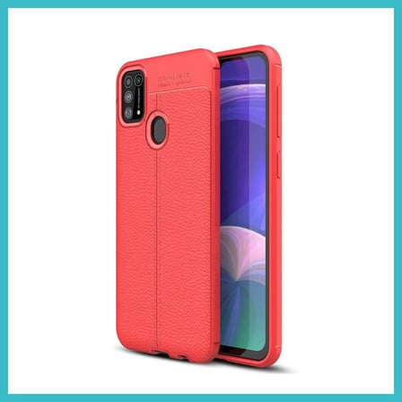 DEFNE STORE Samsung Galaxy M31 Uyumlu Kılıf Auto Focus Kapak - Kırmızı DFNBEZ