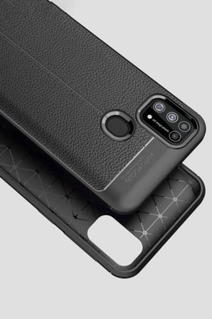 DEFNE STORE Samsung Galaxy M31 Uyumlu Kılıf Auto Focus Kapak - Kırmızı DFNBEZ