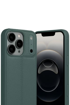 DEFNE STORE iPhone 17 Pro Max Uyumlu Auto Focus Kapak - Koyu Yeşil DFNBEZ