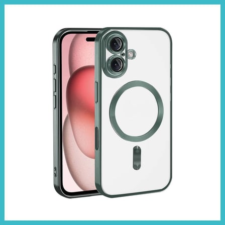 Defne Store İphone 17 Uyumlu Kross Magneticsafe Kapak - Koyu Yeşil Dfnbez