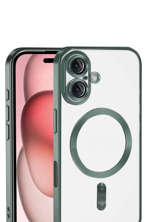 Defne Store İphone 17 Uyumlu Kross Magneticsafe Kapak - Koyu Yeşil Dfnbez