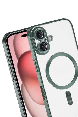 Defne Store İphone 17 Uyumlu Kross Magneticsafe Kapak - Koyu Yeşil Dfnbez