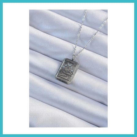 DEFNE STORE 316L Çelik Zincir Eskitme Gümüş Renk Ay Figürlü Tarot Kolye DFNBEZ