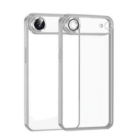 DEFNE STORE iPhone 17 Air Uyumlu Lensli Silikon - Gümüş DFNBEZ
