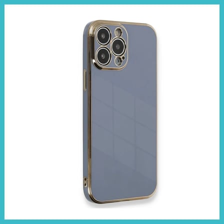 DEFNE STORE iPhone 15 Pro Uyumlu Kılıf Volet Silikon - Mavi DFNBEZ