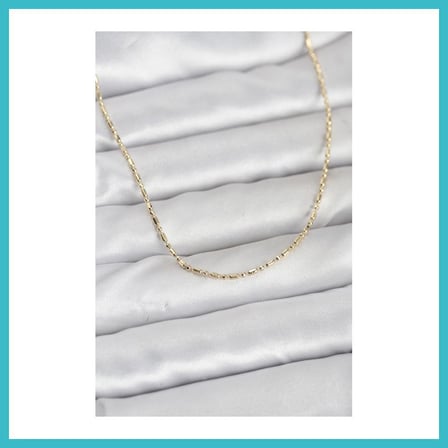 DEFNE STORE CM 14K Gold Renk Zincirli 60 cm Kadın Kolye DFNBEZ
