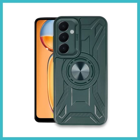 DEFNE STORE Samsung Galaxy A25 5G Uyumlu Kılıf Lincoln Silikon - Koyu Yeşil DFNBEZ