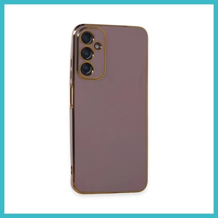 DEFNE STORE Samsung Galaxy A05S Uyumlu Kılıf Volet Silikon - Mor DFNBEZ