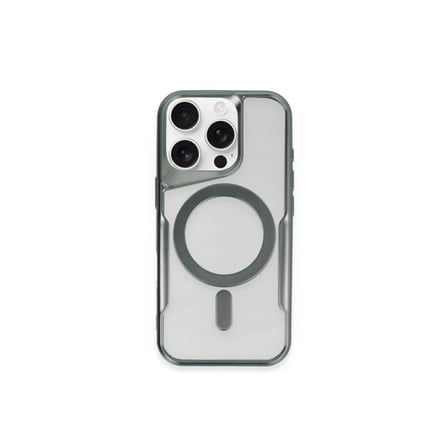 DEFNE STORE iPhone 12 Uyumlu Kılıf Boyi Magsafe Silikon Kapak - Yeşil DFNBEZ