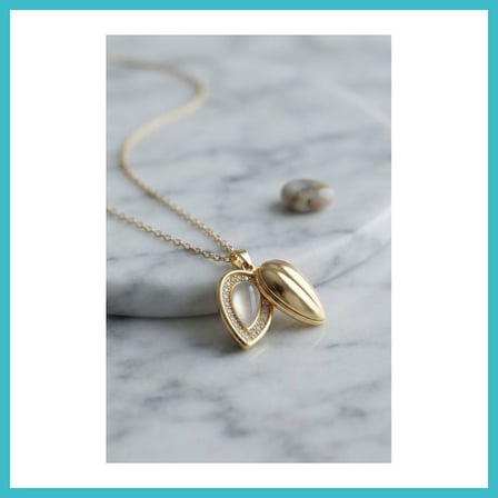 DEFNE STORE 316L Çelik Zincir Gold Renk Damla Tomurcuk Model Kolye DFNBEZ