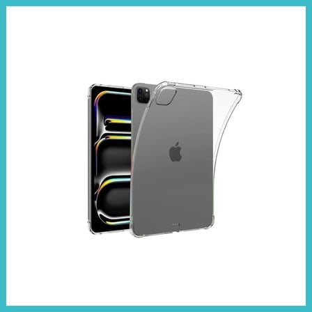 DEFNE STORE iPad Pro 11 (2024) Kılıf Anti Shock Tablet Silikon - Şeffaf DFNBEZ
