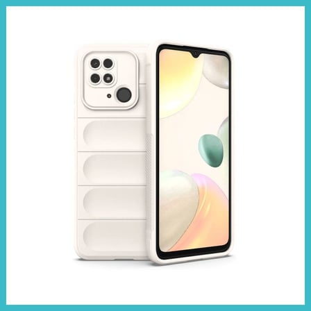 DEFNE STORE Redmi 10C Uyumlu Kılıf Optimum Silikon - Krem DFNBEZ