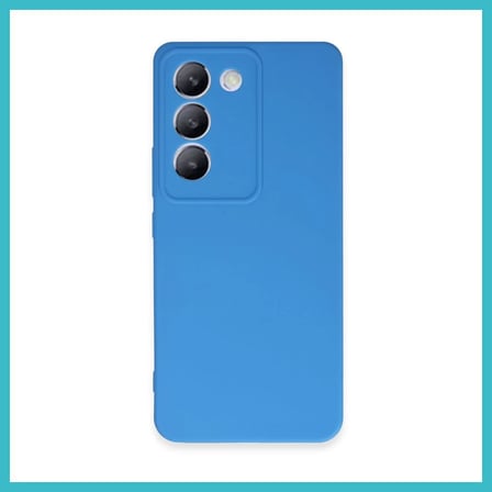 DEFNE STORE Vivo V30 Lite 4G Uyumlu Kılıf First Silikon - Mavi DFNBEZ