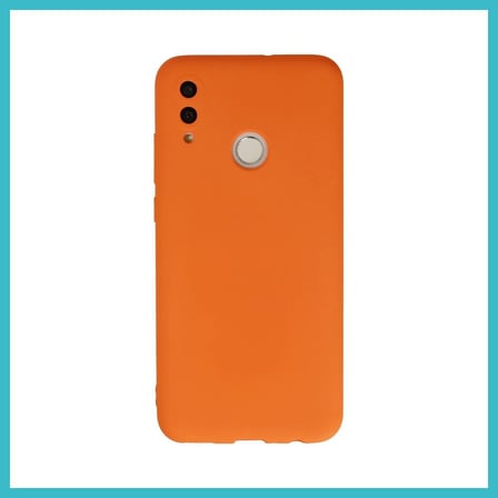 DEFNE STORE Huawei P Smart 2019 Kılıf Nano içi Kadife Silikon - Turuncu DFNBEZ
