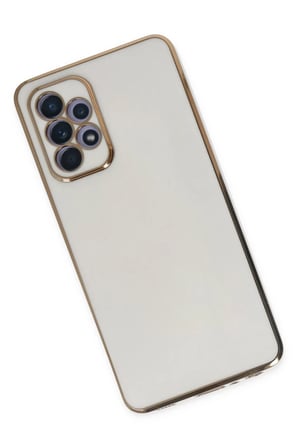 DEFNE STORE Samsung Galaxy A52 Uyumlu Kılıf Volet Silikon - Beyaz DFNBEZ