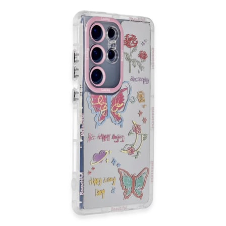 DEFNE STORE Samsung Galaxy S23 Ultra Uyumlu Kılıf Reflexion Desenli Kapak - Desen 8 DFNBEZ