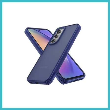DEFNE STORE Samsung Galaxy A05S Uyumlu Kılıf Elegant Kapak - Lacivert DFNBEZ