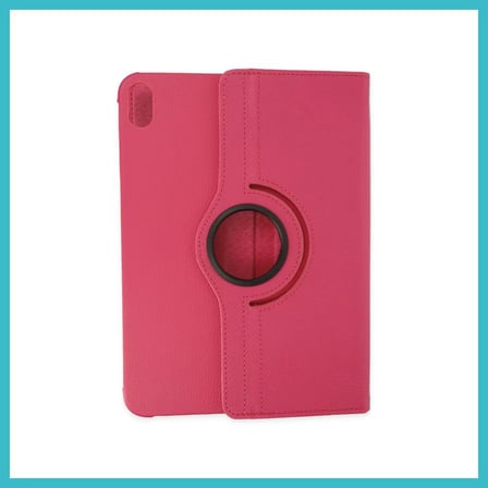 DEFNE STORE iPad 2025 10.9 10.Nesil (A16) Kılıf 360 Tablet Deri Kılıf - Pembe DFNBEZ