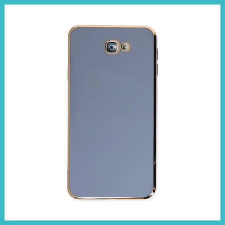 DEFNE STORE Samsung Galaxy J7 Prime Uyumlu Kılıf Volet Silikon - Mavi DFNBEZ
