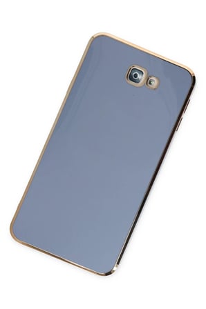 DEFNE STORE Samsung Galaxy J7 Prime Uyumlu Kılıf Volet Silikon - Mavi DFNBEZ