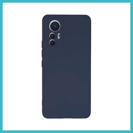 DEFNE STORE Mi 12 Lite Uyumlu Kılıf Nano içi Kadife Silikon - Lacivert DFNBEZ