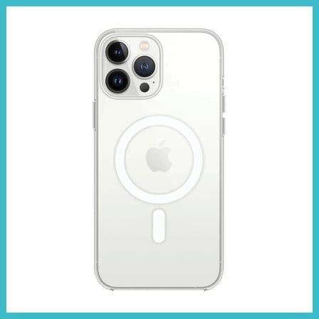 DEFNE STORE iPhone 14 Pro Max Uyumlu Kılıf Magneticsafe Şeffaf Silikon - Şeffaf DFNBEZ