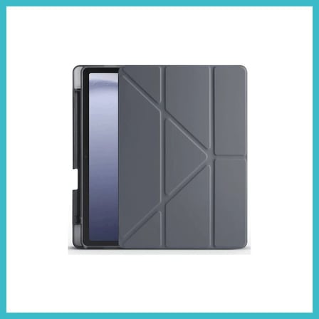 DEFNE STORE Huawei Honor Pad X9 11.5 Kılıf Kalemlikli Mars Tablet Kılıfı - Koyu Gri DFNBEZ