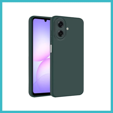 DEFNE STORE Samsung Galaxy A07 4G Uyumlu Nano içi Kadife Silikon - K.Yeşil DFNBEZ