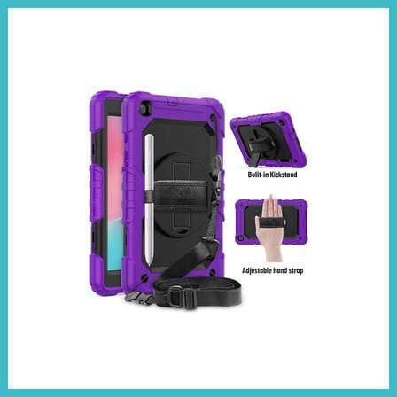 DEFNE STORE Samsung Galaxy T290 Tab A 8 Kılıf Pars Tablet Kapak - Mor DFNBEZ