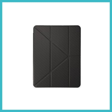 DEFNE STORE iPad Pro 11 (2024) Kılıf Color Karbon Tablet Kılıfı - Koyu Gri DFNBEZ