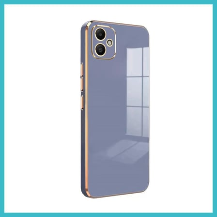 DEFNE STORE Samsung Galaxy A05 Uyumlu Kılıf Volet Silikon - Mavi DFNBEZ