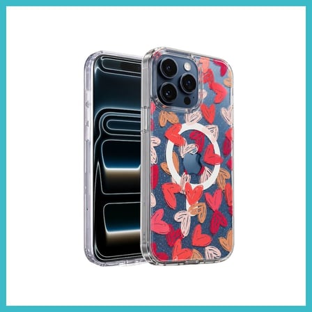 DEFNE STORE Onegif iPhone 16 Pro Max Uyumlu Desina Magsafe Kapak - Desen 6 DFNBEZ