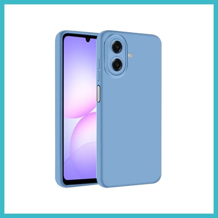 DEFNE STORE Samsung Galaxy A07 4G Uyumlu Nano içi Kadife Silikon - Mavi DFNBEZ