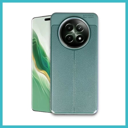 DEFNE STORE Realme 12 5G Uyumlu Kılıf Auto Focus Kapak - Koyu Yeşil DFNBEZ