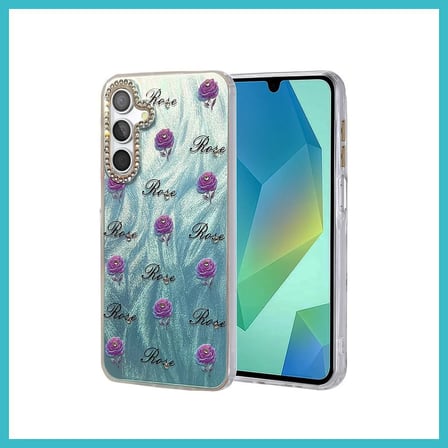DEFNE STORE Samsung Galaxy A15 4G Uyumlu Kılıf Blade Aynalı Desenli Kapak - Desen 9 DFNBEZ