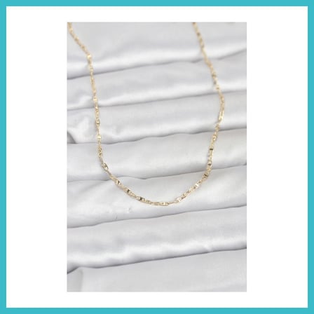 DEFNE STORE CM 14K Gold Renk Gemici Zincir Model 60 cm Kadın Kolye DFNBEZ