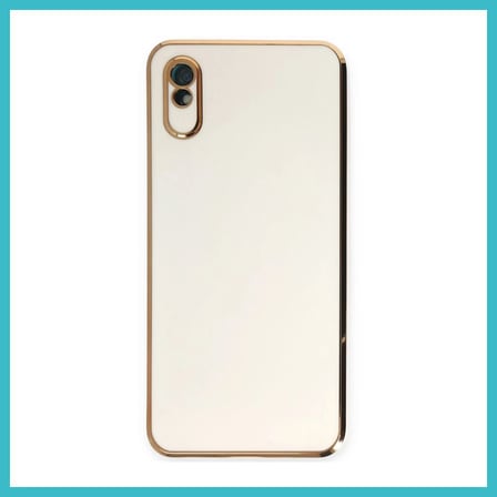 DEFNE STORE Redmi 9A Uyumlu Kılıf Volet Silikon - Beyaz DFNBEZ