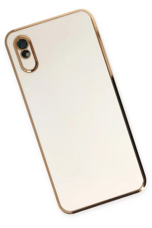 DEFNE STORE Redmi 9A Uyumlu Kılıf Volet Silikon - Beyaz DFNBEZ
