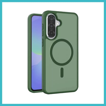 DEFNE STORE Joko Samsung Galaxy A57 5G Uyumlu Jota Magsafe Kapak - Koyu Yeşil DFNBEZ
