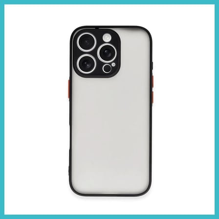 DEFNE STORE iPhone 16 Pro Uyumlu Kılıf Montreal Silikon Kapak - Siyah DFNBEZ