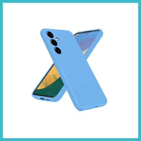 DEFNE STORE Samsung Galaxy A36 Uyumlu Kılıf Nano içi Kadife Silikon - Mavi DFNBEZ